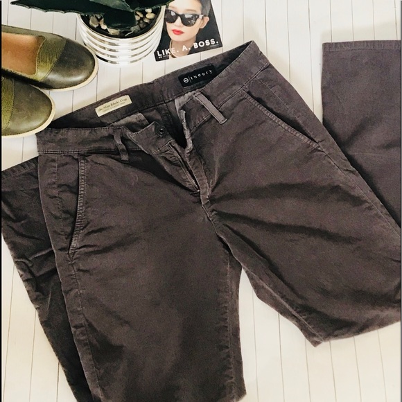 Theory Pants - THEORY GREY TAUPE CORDUROY PANTS